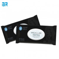 60 sheet Micellar water makeup remover facial wipes