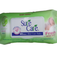 Baby wipes 80 sheets - SURECARE